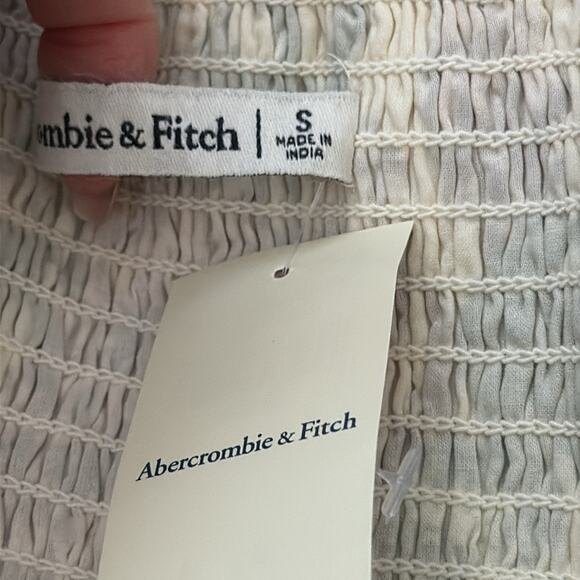 NWT Abercrombie & Fitch Garden Floral Emerson Poplin Puff Sleeve Mini Dress - Picture 5 of 6